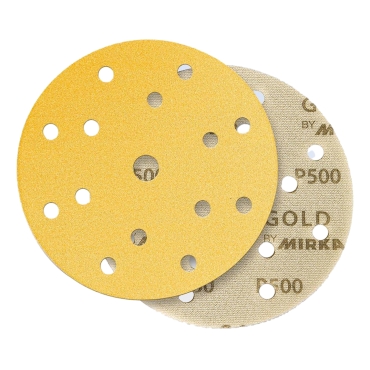 Gold Soft, Γυαλοχαρτα Με Αφρο (Pe) 15Τρυπα Hookit 150mm