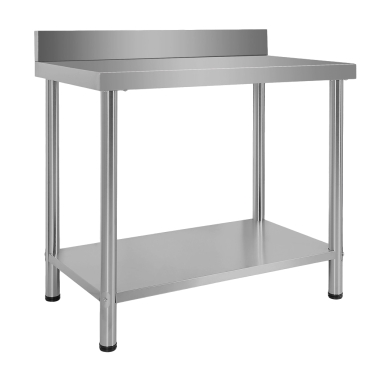 Τραπέζι Εργασίας INOX 100 x 60 x 85cm με πλάτη